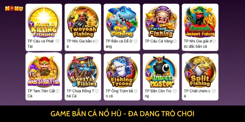 Các game nổ hũ đổi thưởng Nohu90